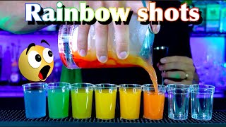 🌈 ¡COMO hacer el shot ARCOÍRIS! / Tutorial Rainbow shots!