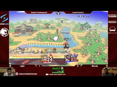 SUU#1 - Light (Sheik) Vs. Bloody (Wario) - Losers Round 5 - Smash Bros. Brawl