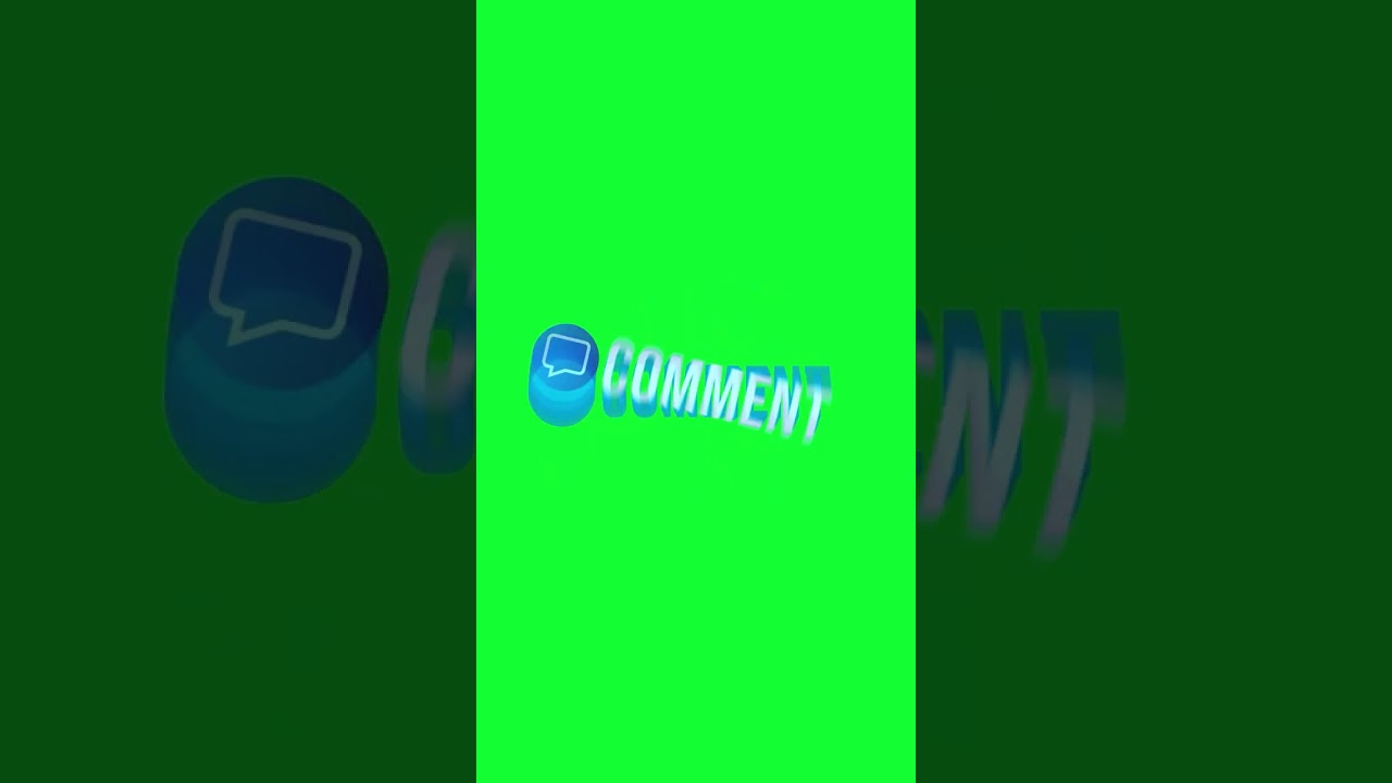 Facebook Like Comment Share Spin Green Screen Overlay Motion Graphics 30fps Copyright Free