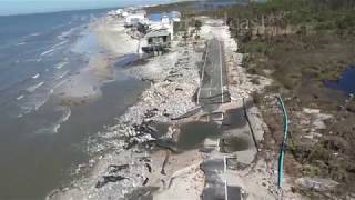 Hurricane Michael aftermath Chopper - Port St Joe to St  George Island, FL - 10/12/2018