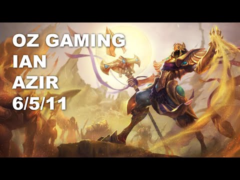 OZ Gaming Ian Mid Azir vs Lucian - KR Challenger Rank Game