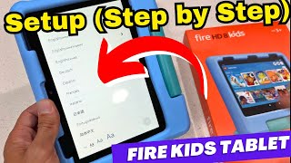 Fire HD 8 Kids Tablet 2023 - How to Setup Step by Step