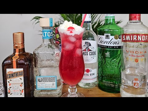 How to make delicious Long Beach Ice Tea cocktail recipe #cocktail #recipe  #long #beach #icetea #us