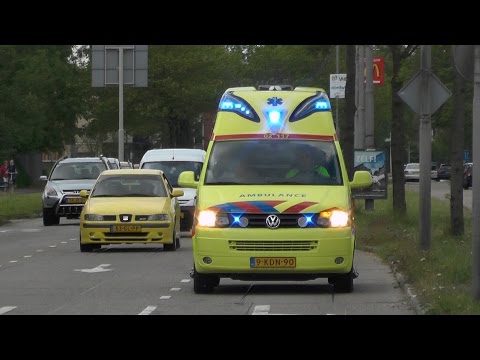 A1, Silverline Ambulance 02-117 Dokkum/Metslawier naar het Medisch Centrum Leeuwarden