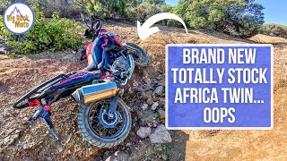 Taking a Honda Africa Twin Where it Doesn't Belong (wrong tires!)