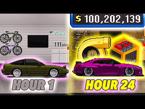HOW TO GO FROM $0 TO $100,000,000 DOLLARS IN LESS THAN 24 HOURS IN PIXEL CAR RACER!!!!(FAST MONEY)