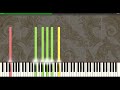 Prelude and Fugue in e minor  BWV 533 Bach (Piano/Organ Tutorial Synthesia)