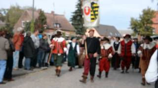 preview picture of video 'Die Schlacht bei Wartenburg - Festumzug 05. Oktober 2013 Teil 2'