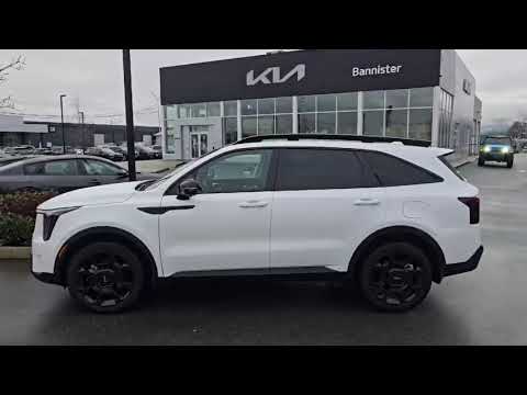 2024 Kia Sorento X-Line Limited AWD w/Black Interior in White for sale at Bannister Kia Chilliwack in Chilliwack, BC