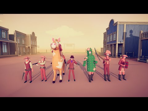 🔥 WILD WEST FACTION vs EVERY FACTION Totally Accurate Battle Simulator TABS 🔥