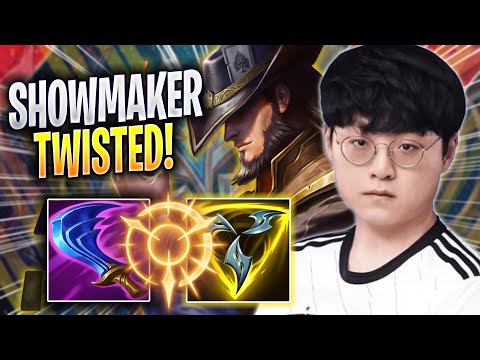 SHOWMAKER TRIES NEW TWISTED FATE BUILD! - DK ShowMaker Plays Twisted Fate MID vs Akali!