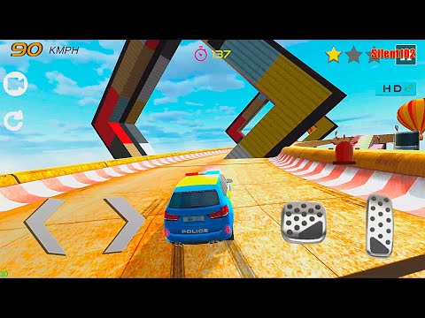 Mega Ramp Police Car Stunt on Impossible Tracks 2020 - Android Gameplay