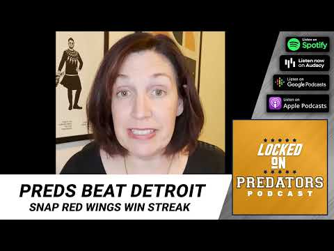 Nashville Predators beat Detroit Red Wings and snap streak