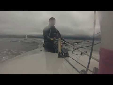 CHEW LASER TRAINING DAY - Gus can't bear away at Windward Mark