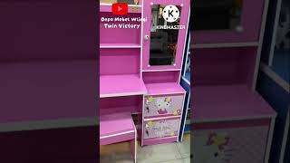 Meja Belajar Meja Rias Kea Panel harga di jamin grosiran merakyat murah meriah ready di wlingi