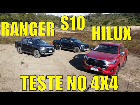 Quem é melhor no 4x4? S10 x Ranger x Hilux