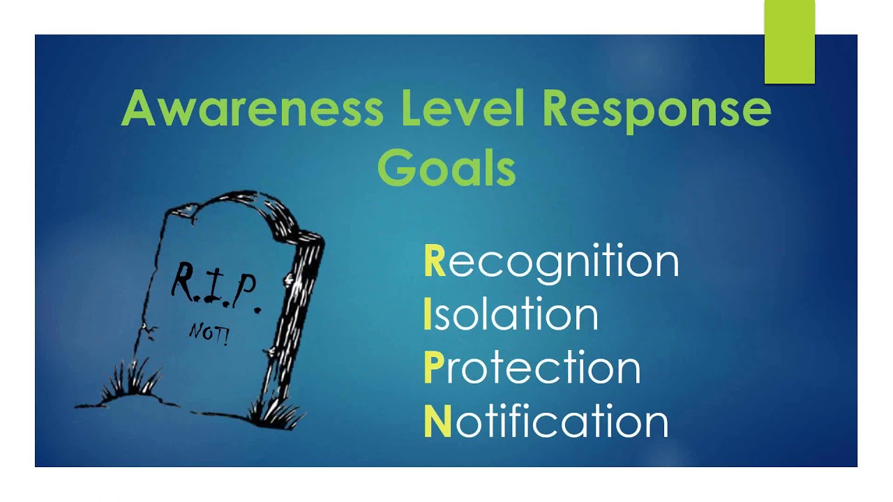 HazMat Awareness Level training - for EMS