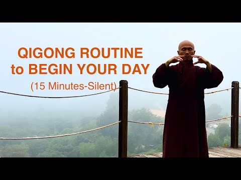Qigong Routine to BEGIN YOUR DAY | 15-Min Qigong to Heal Lower Back, Neck, and Hips (Silent)
