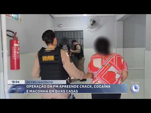 Combate ao tráfico: PM apreende crack, cocaína e maconha em duas casas em Frei Inocêncio.