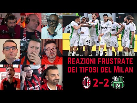 Reazioni frustrate dei tifosi del Milan dopo MILAN 2-2 SASSUOLO | Serie A G15