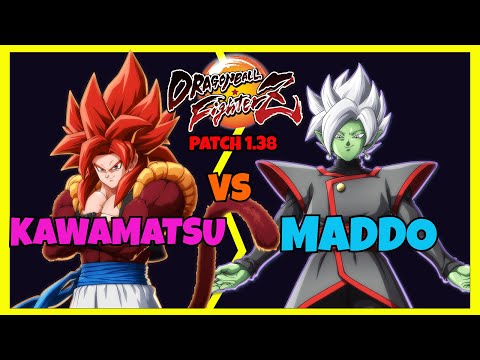 DBFZ PATCH 1.38 - KAWAMATSU vs MADDO (Gogeta 4, Trunks, Vegito vs Super Baby 2, Trunks, Zamasu)