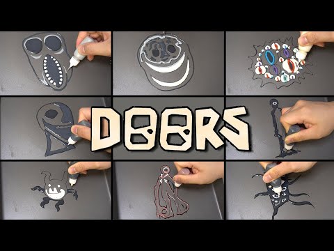 Roblox Doors 👁 Pancake art - EYES, JACK, AMBUSH, Figure, SEEK, RUSH, SCREECH