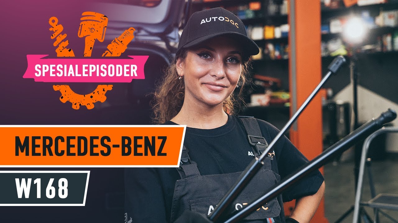 Slik bytter du bakluke demper på en Mercedes W168 – veiledning