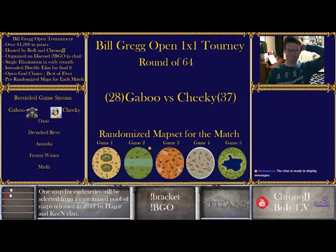 Gaboo vs CheekyRepeater - Round of 64 - Bill Gregg Open Tournament - Recorded Game Stream