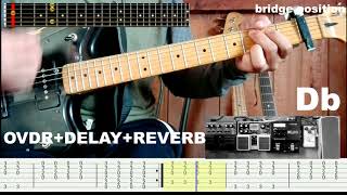 CIELO Y TIERRA - MARCO BARRIENTOS | COVER GUITARRA - TABLATURA, ACORDES Y EFECTOS