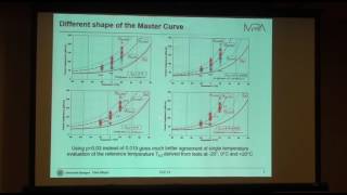 Analysis of the distribution of fracture toughness values measured with 1t ct specimens at loading r