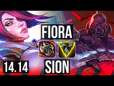 FIORA vs SION (TOP) | 7/0/3, Godlike, 600+ games | NA Grandmaster | 14.14