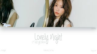 [HAN|ROM|ENG] TAEYEON (태연) - Lonely Night (Color Coded Lyrics)