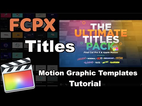 FCPX Essential Titles | The Ultimate Titles Pack | Final Cut Pro X Tutorial