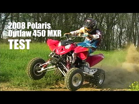 2008 Polaris Outlaw 450 MXR Test Review