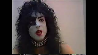 KISS - Paul Stanley &amp; Gene Simmons on MetalHead in makeup and costumes from Rise To It video - 1990