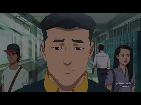 Trailer frame: aftermath haze over the city, with the score’s sustained tones carrying the emotional weight