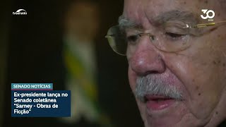 José Sarney lança coletânea de romances
