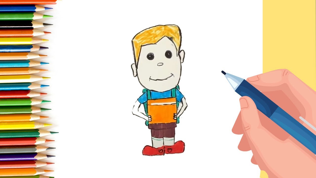 How To Draw A Boy Back To School