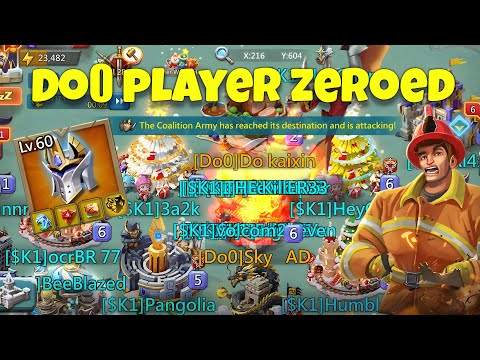 Lords Mobile - Do0 mythic player zeroed. They try hard defense, but wasn't enought. zero susccesfull