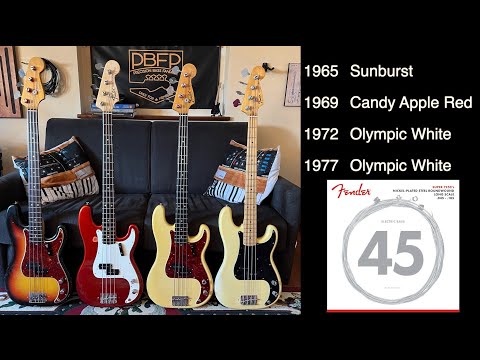 Fender Precision Vintage Comparison (same strings) - BASS PILLS