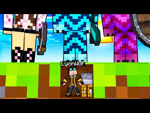 SPEEDRUN DA PICCOLISSIMI CONTRO 4 CACCIATORI GIGANTI SU MINECRAFT!!