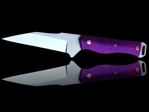Baby Purple EDC Knife - Knife making