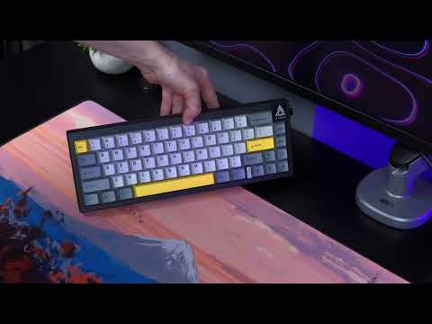 Клавіатура Ajazz AK650 Moon Yellow Switch Black USB-C (AK650-MY-GWY)