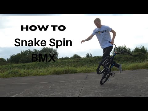 HOW TO FLATLAND BMX | Snake Spin