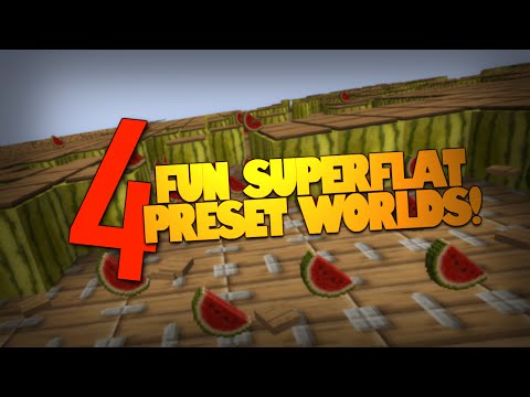 Logdotzip - Minecraft | Fun With SUPERFLAT Worlds! | 4 Awesome Superflat Presets (Minecraft Superflat)