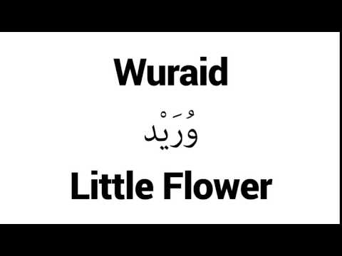 How to Pronounce Wuraid! - Middle Eastern Names
