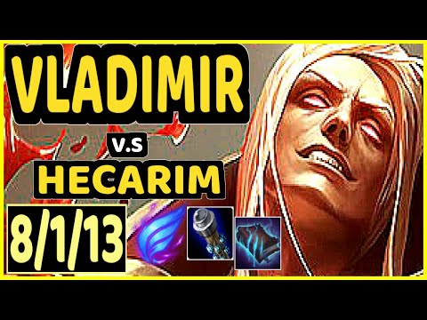 VOYBOY (VLADIMIR) vs HECARIM - 8/1/13 KDA MID GAMEPLAY - NA Ranked DIAMOND