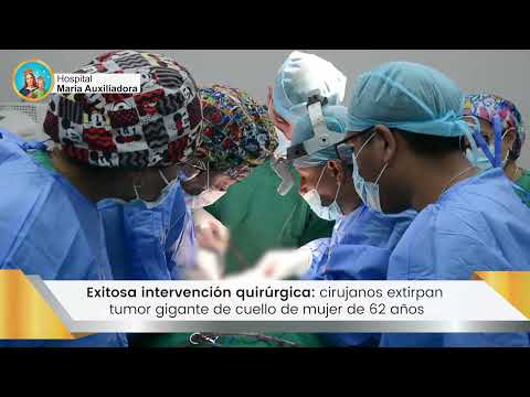 Exitosa intervención quirúrgica: cirujanos extirpan tumor gigante de cuello de mujer de 62 años., video de YouTube