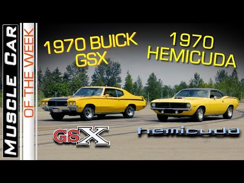 1970 Buick GSX and 1970 Hemi Cuda Rivalry Muscle Car Of The Week Episode 279 V8TV