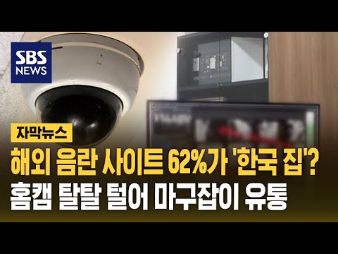 해외 음란 사이트 62%가 '한국 집'?…홈캠 탈탈 털어 마구잡이 유통 (자막뉴스) / SBS